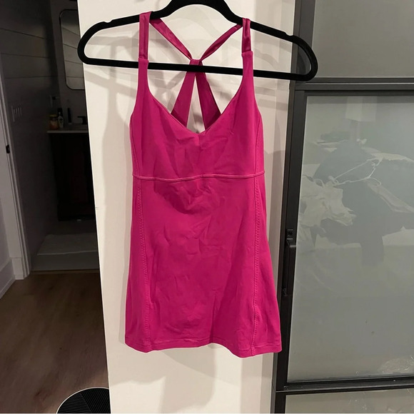 Lululemon Practice Daily Tank Raspberry - Size 6 - Picture 4 of 5